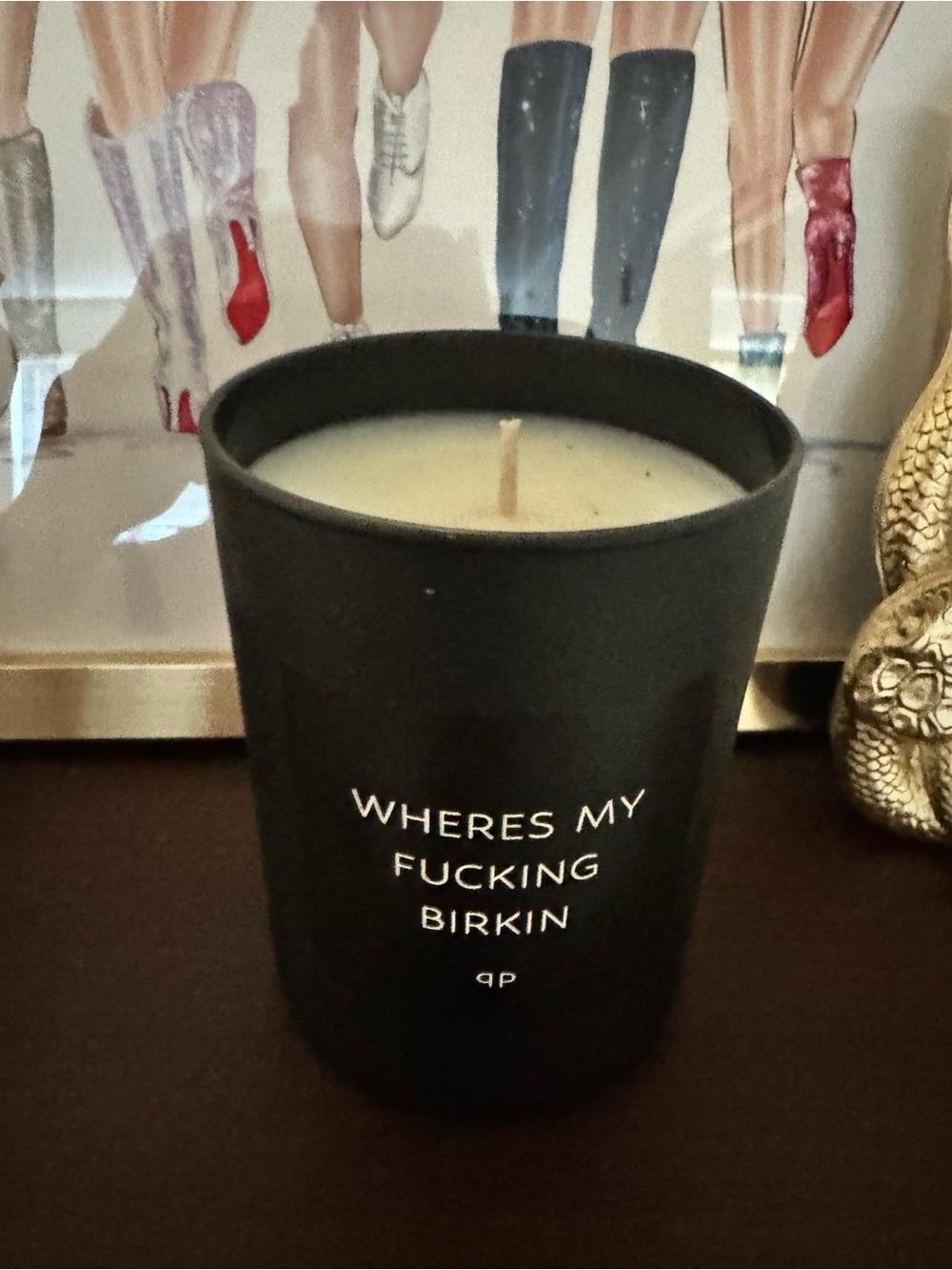 Brand new Black 'Wheres My Fucking Birkin' Scented Candle